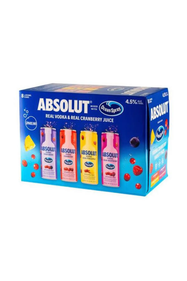 Absolut Ocean Spray Variety 8Pk