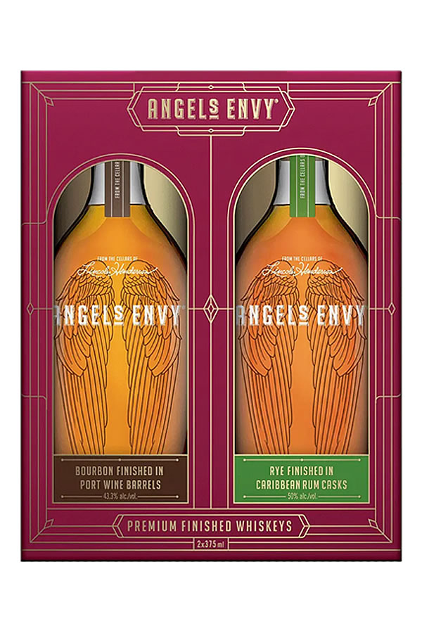 Angels Envy Bourbon & Rye Gift Set 375ML 2Pk
