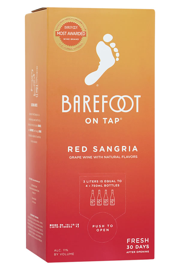 Barefoot Sangria 3L Box