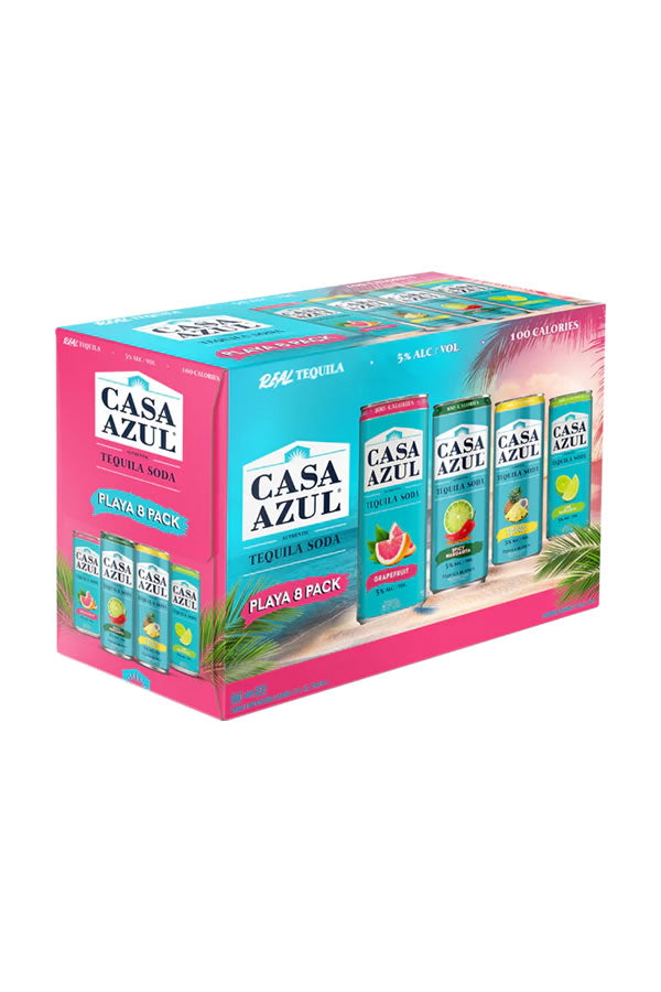Casa Azul Playa Pack Tequila Soda Variety 8Pk