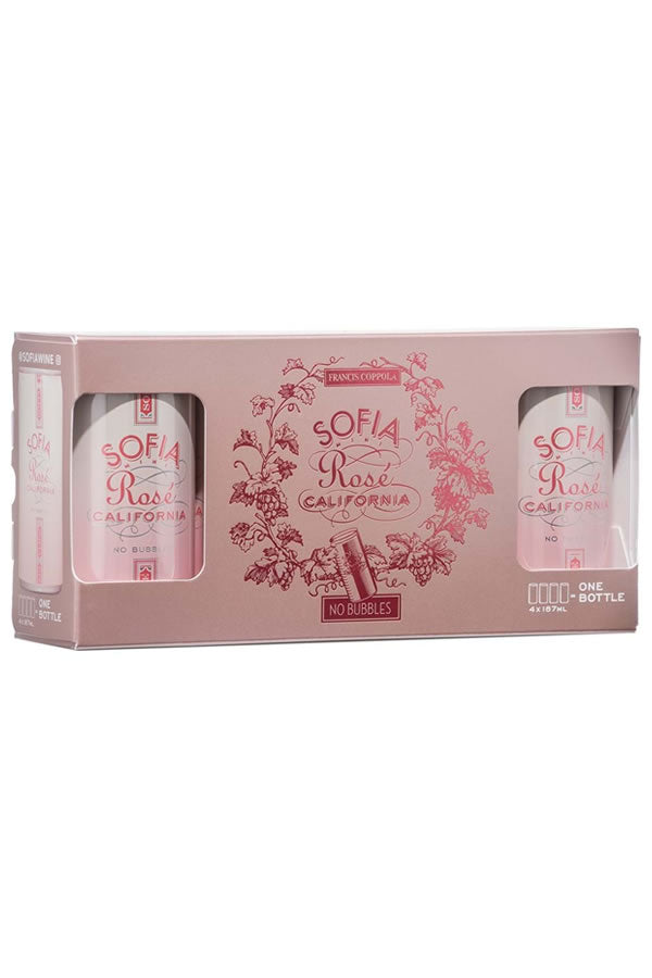 Coppola Sofia Rose 187ML 4Pk Cans