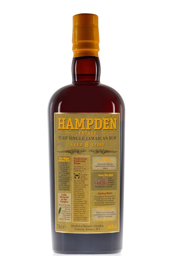 Hampden 8 Year Jamaican Single Estate Rum 750ML