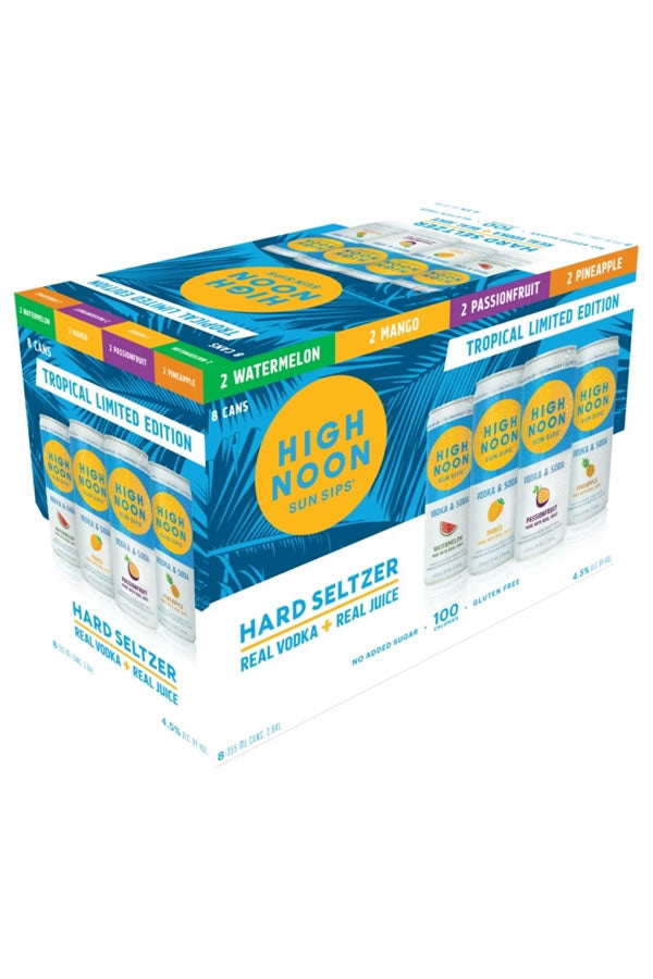 High Noon Vodka & Soda Variety Tropical 8PK