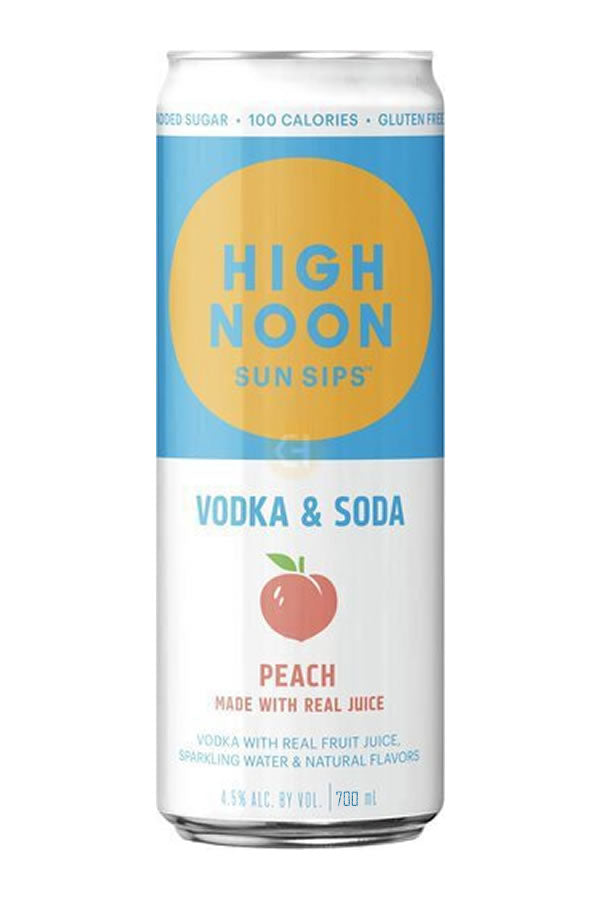 High Noon Vodka & Soda Peach 700ML
