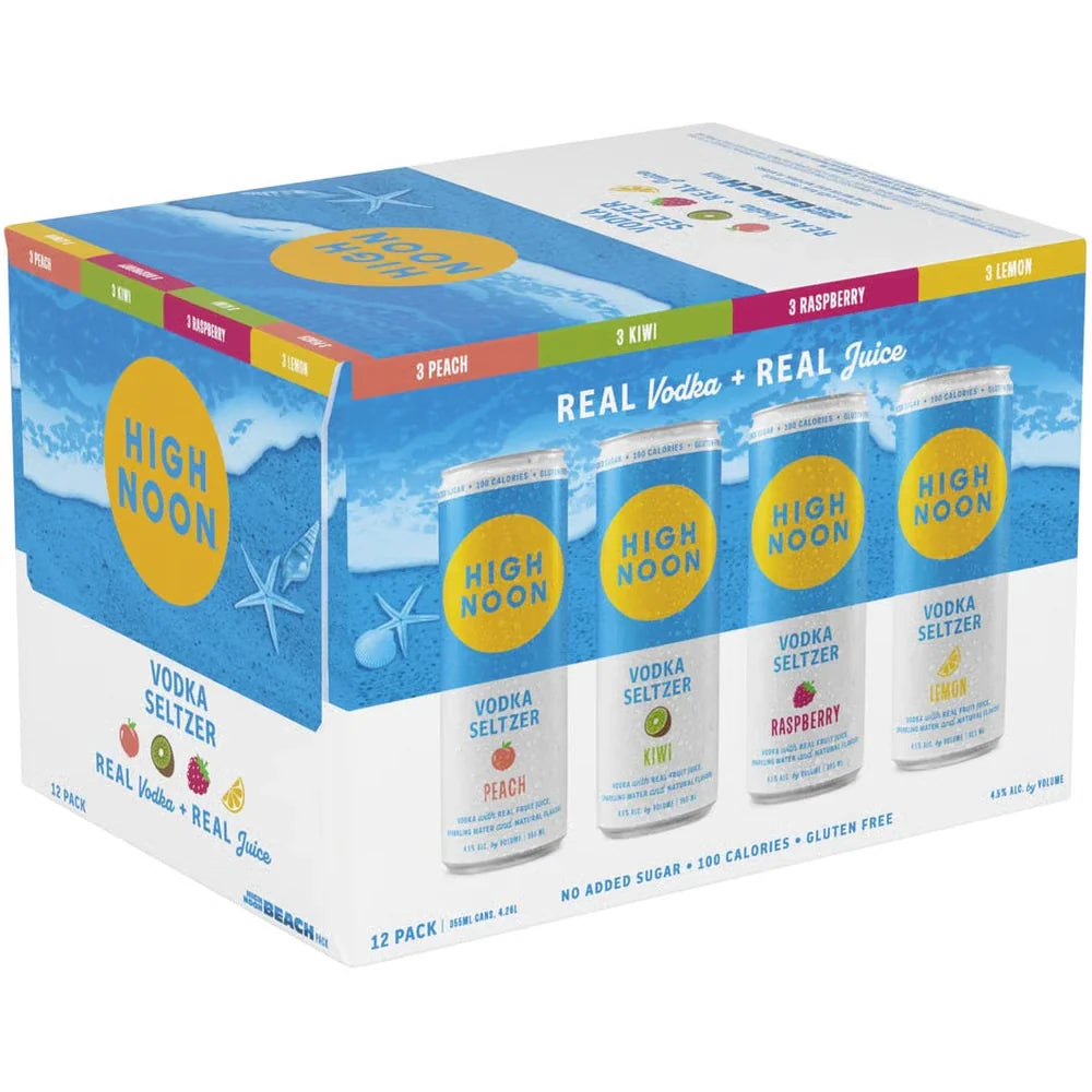 High Noon Vodka & Soda Beach Variety 12PK