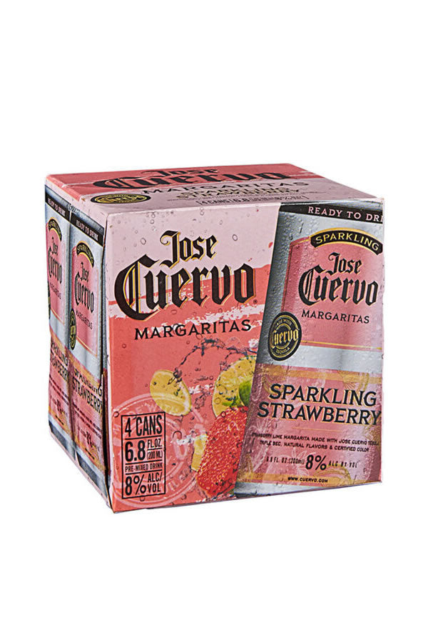 Jose Cuervo Authentic Sprakling Strawberry Margarita 4PK Cans