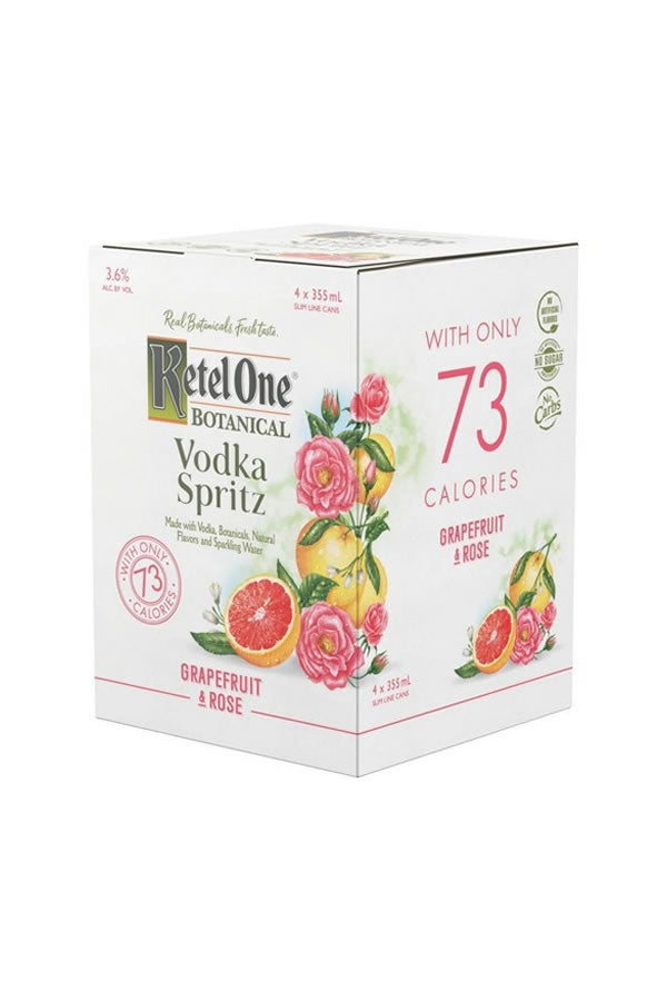 Ketel One Botanical Spritz Grapefruit and Rose 4PK
