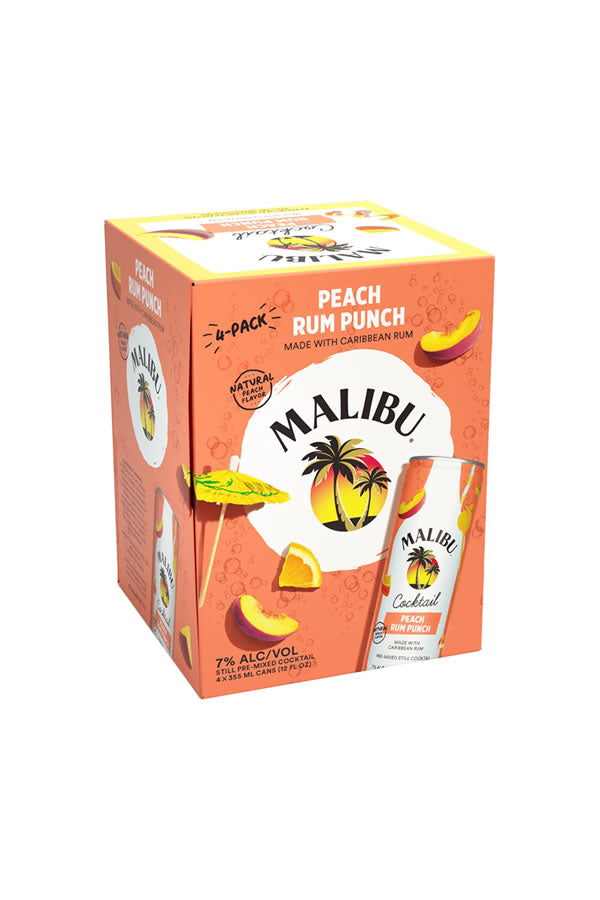Malibu Peach Rum Punch 4PK