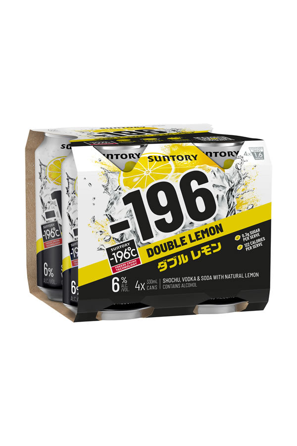 Minus 196 Lemon Vodka Seltzer 4Pk