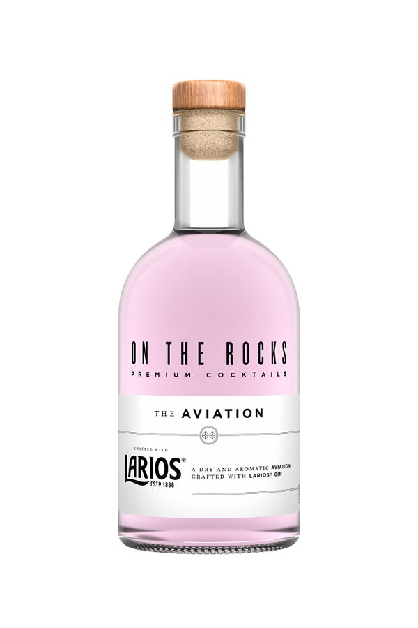 On The Rocks Larios Gin Aviation 375ML