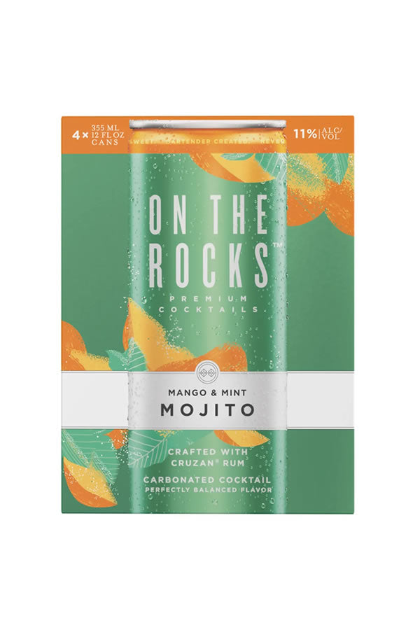 On The Rocks Mango and Mint Cruzan Mojito 4Pk