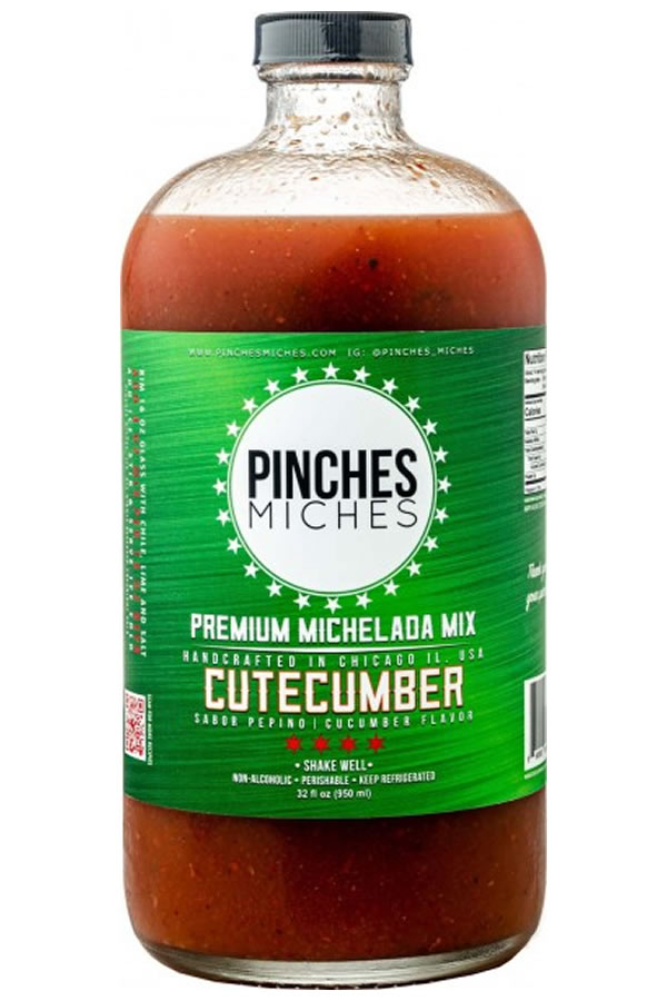 Pinches Miches Cutecumber Michelada Mix 32OZ