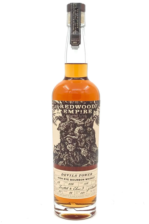 Redwood Empire Devils Tower High Rye Bourbon 750ML