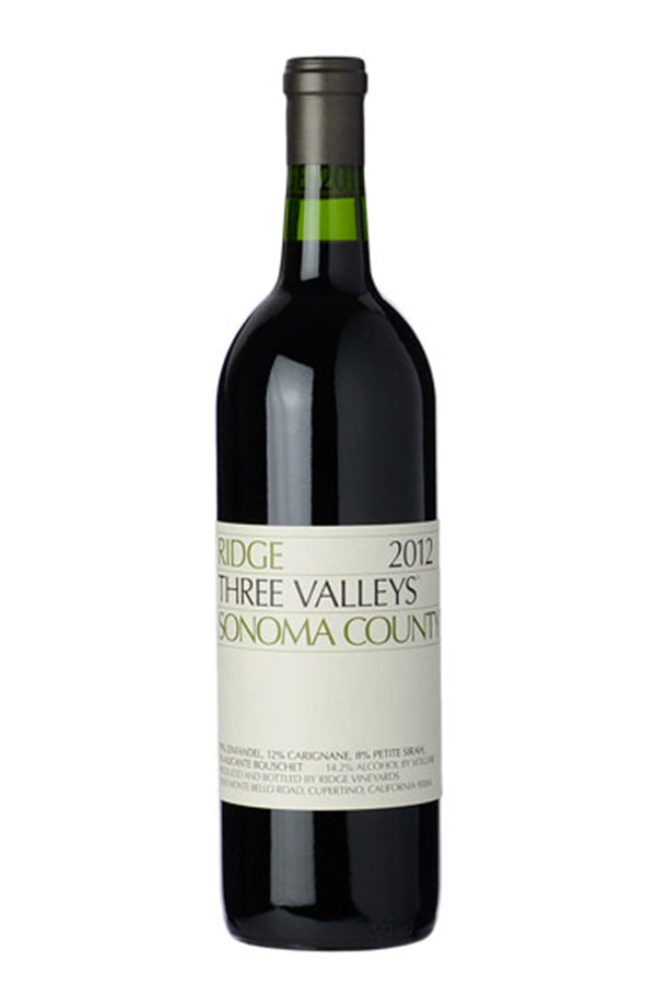 Ridge Vineyards Three Valleys Zinfandel 2018