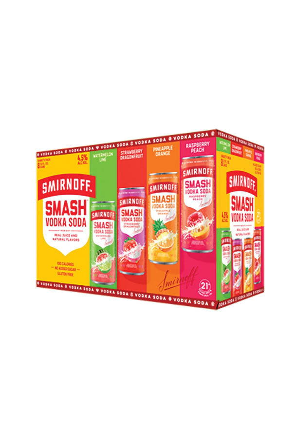 Smirnoff Smash Vodka Soda Variety 8Pk