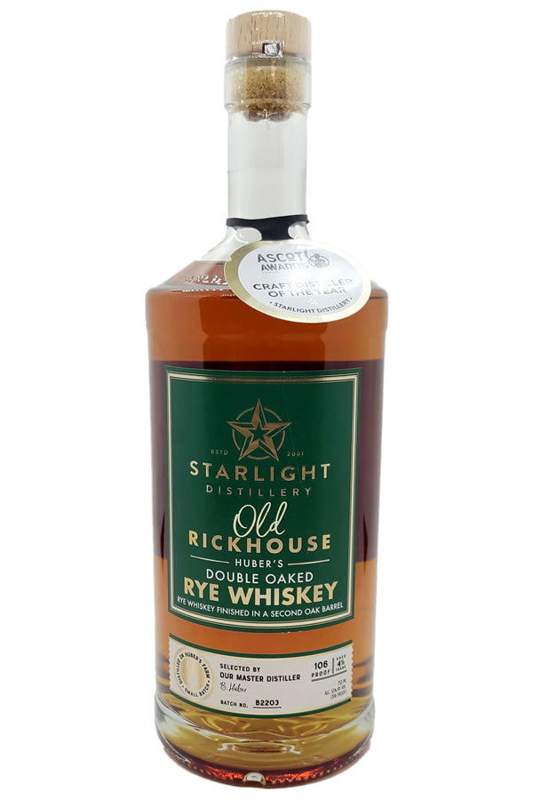 Starlight Carl. T Huber's Old Rickhouse Double Oaked Rye 750ML