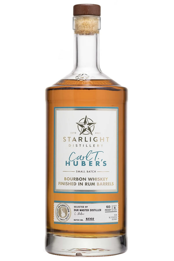Starlight Carl. T Huber's Rum Finished Bourbon Single Barrel 750ML