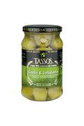 Tassos Garlic & Jalapeno Stuffed Olives 13OZ