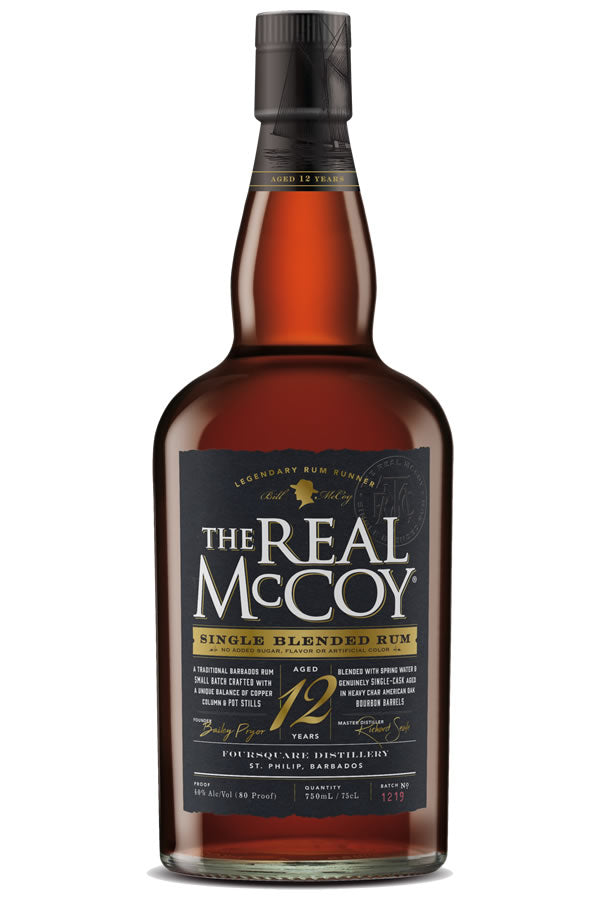 The Real McCoy 12 Year Barbados Rum 750ML