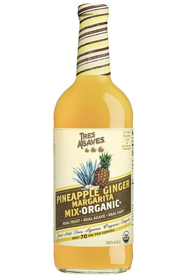 Tres Agaves Organic Pineapple Ginger Margarita Mix 1L