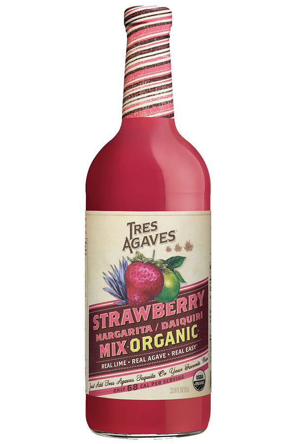 Tres Agaves Organic Strawberry Margarita Mix 1L