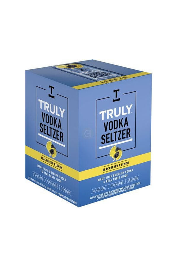 Truly Vodka Seltzer Blackberry & Lemon 4PK