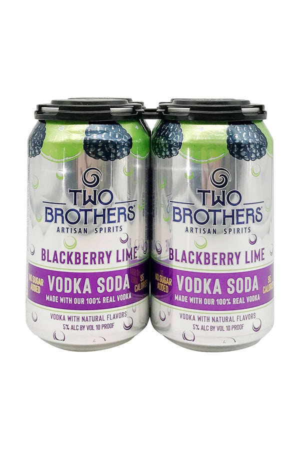 Two Brothers Blackberry Lime Vodka Soda 4PK