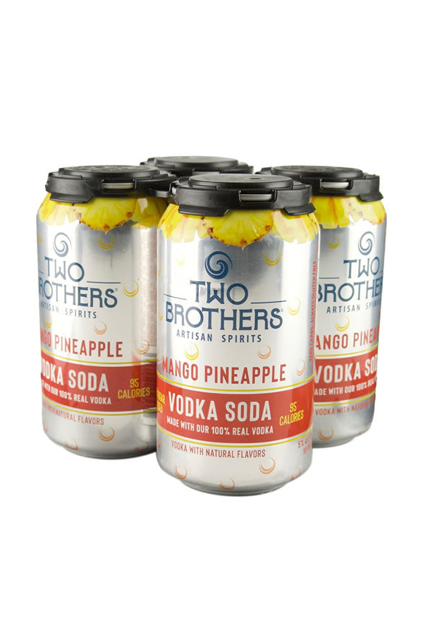 Two Brothers Mango Pineapple Vodka Soda 4PK