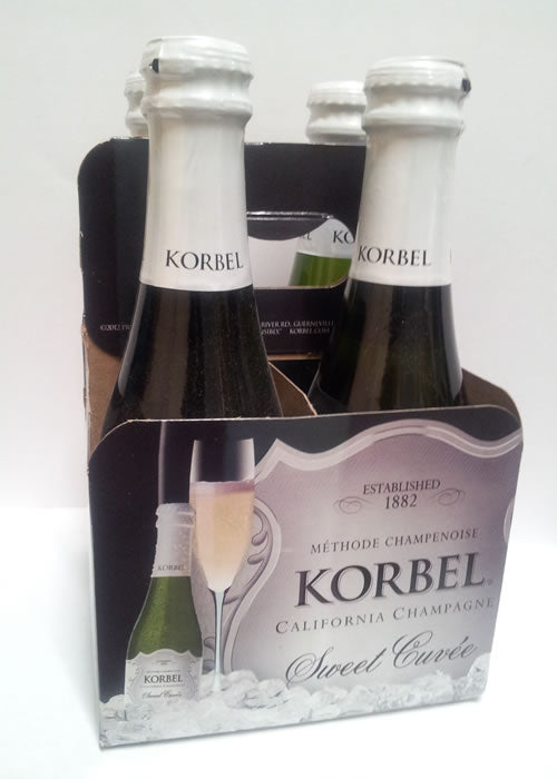 Korbel Sweet Cuvee 4 Pack 187ML