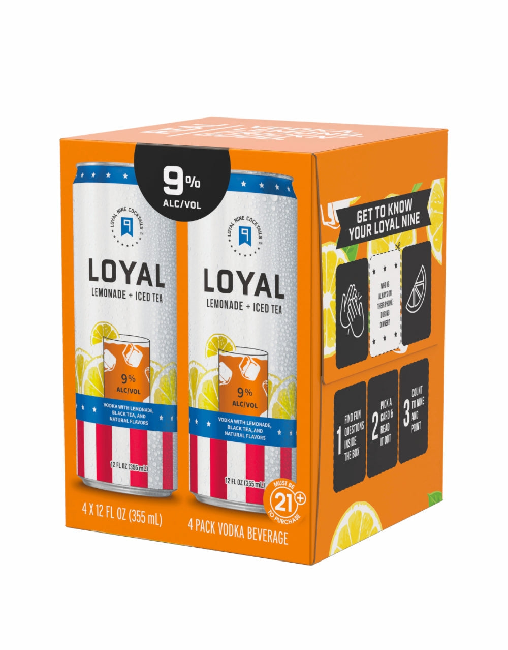 Loyal 9 Lemonade + Iced Tea Cocktail (24 Pack)