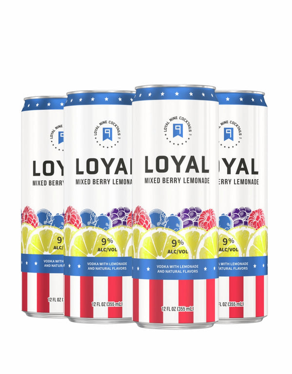 Loyal 9 Mixed Berry Lemonade Cocktail (24 Pack)