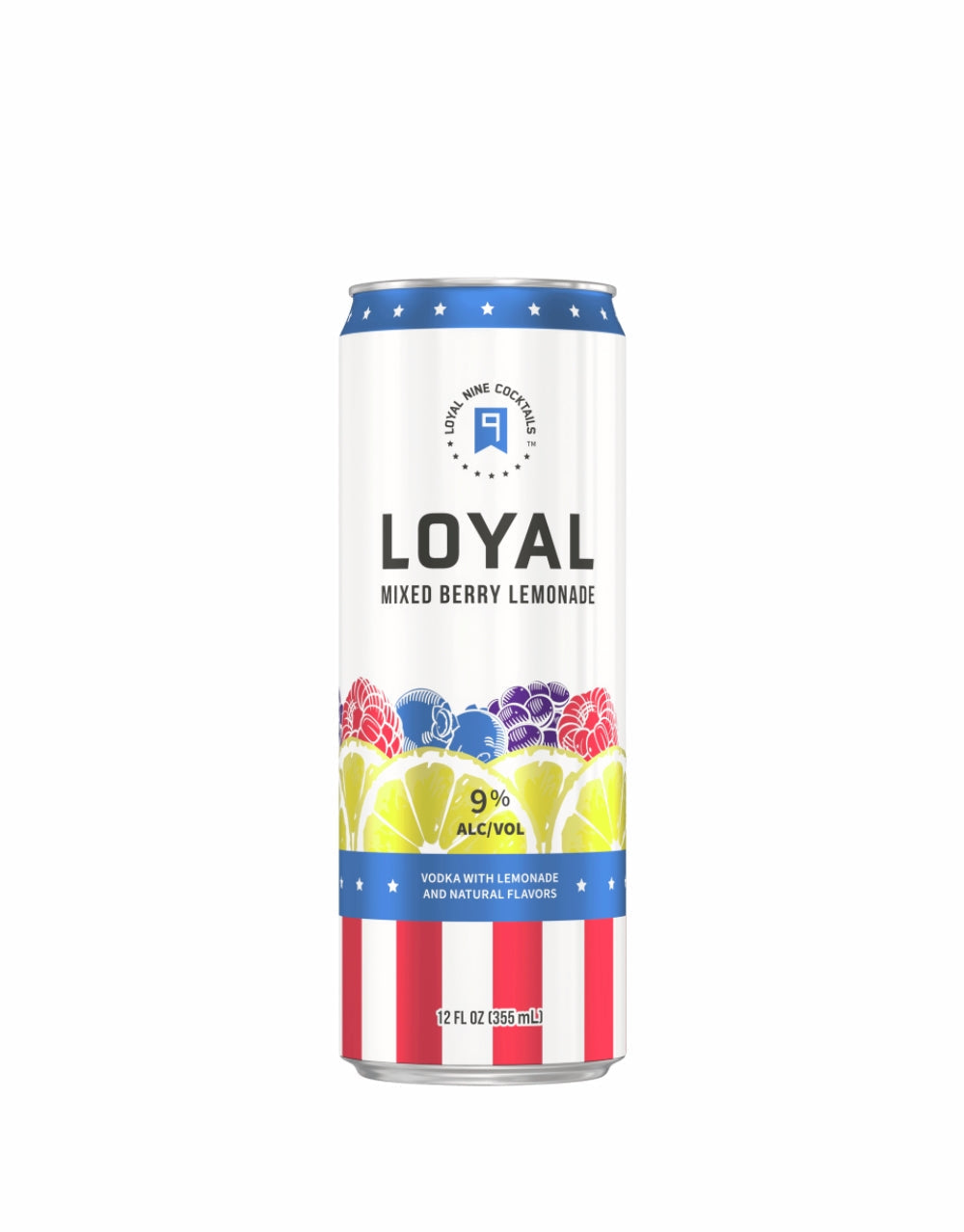 Loyal 9 Mixed Berry Lemonade Cocktail (24 Pack)