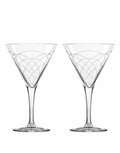 Rolf Glass Mid-Century Modern 7.5oz Martini (Set of 2)