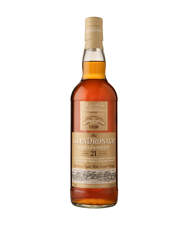 The GlenDronach Single Malt Scotch Whisky Parliament Aged 21 Years