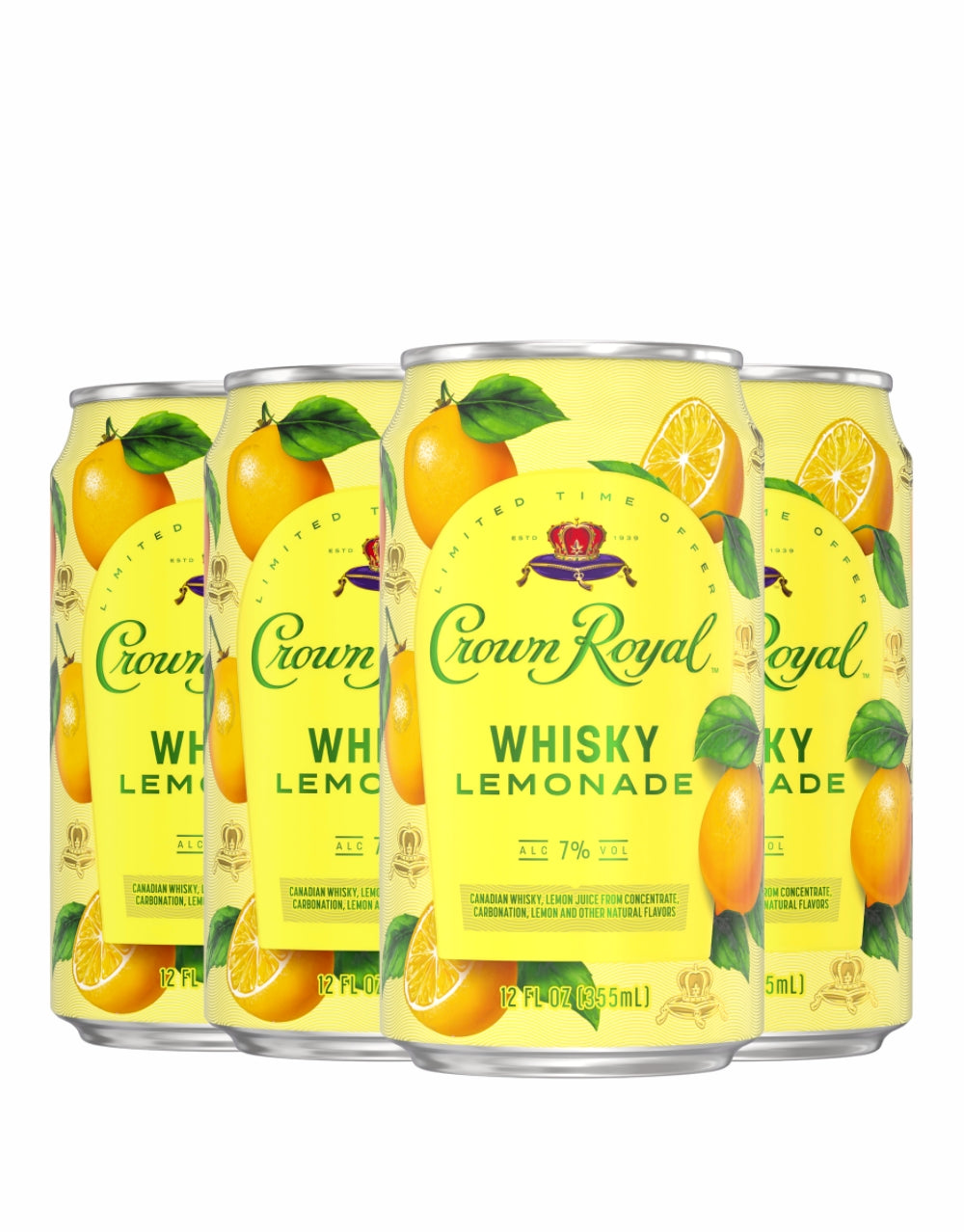 Crown Royal Whisky Lemonade Cocktail (4 Pack)