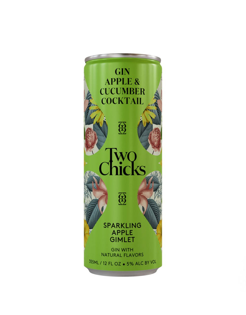 Two Chicks Cocktails Sparkling Apple Gimlet (4 Pack)