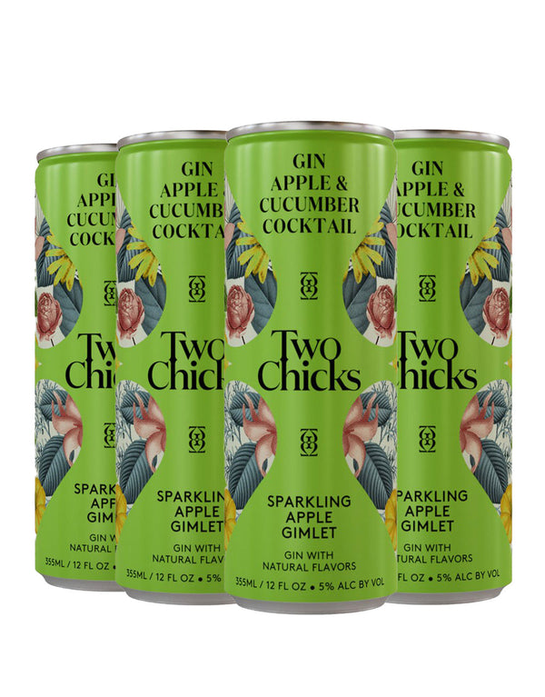 Two Chicks Cocktails Sparkling Apple Gimlet (24 Cans)