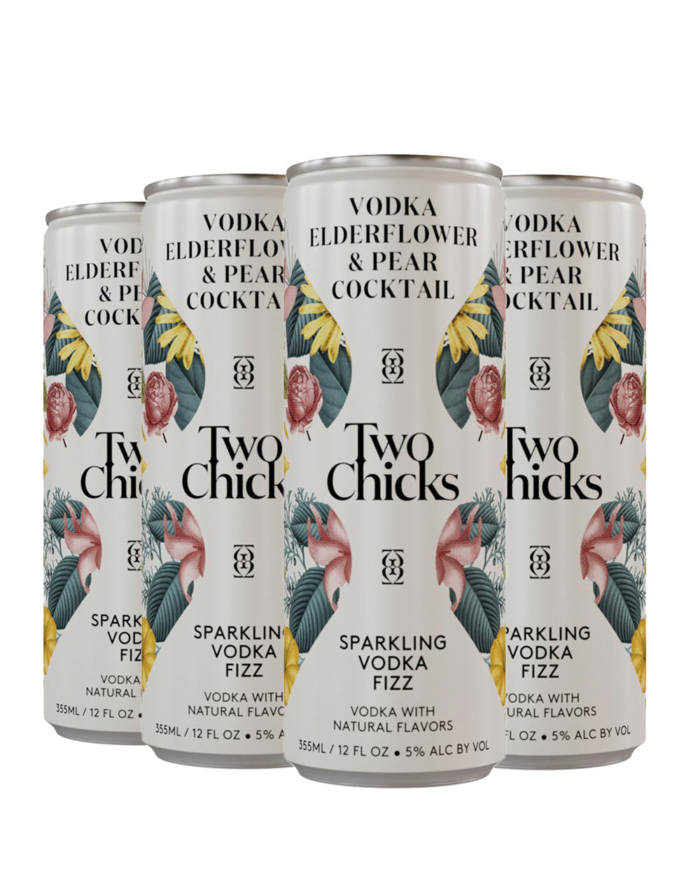 Two Chicks Cocktails Sparkling Vodka Fizz (24 Cans)
