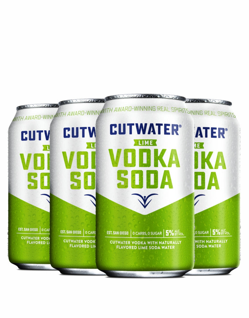 Cutwater Lime Vodka Soda Can (4 pack)