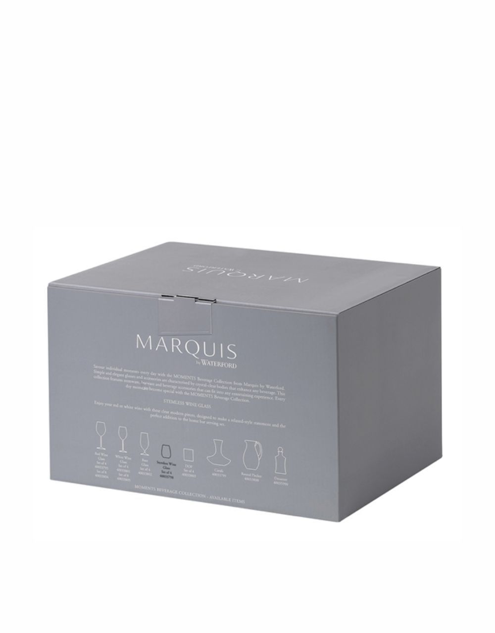 Add On: Waterford Marquis Moments Wine Stemless (Set of 4)