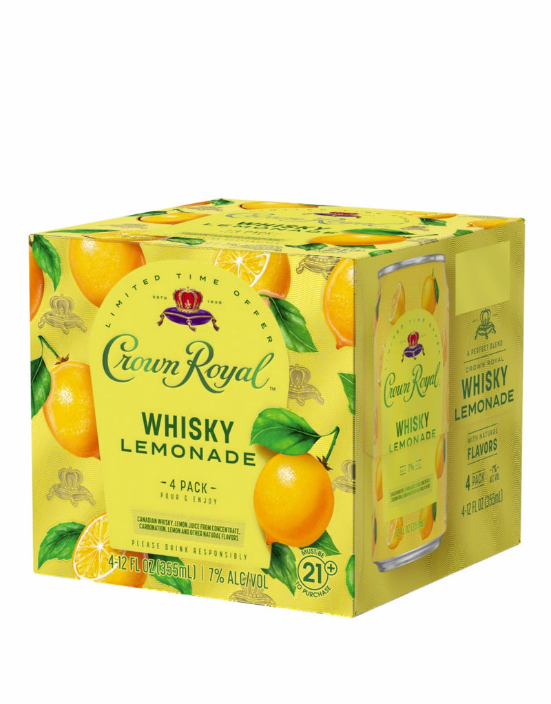 Crown Royal Whisky Lemonade Cocktail (12 Pack)