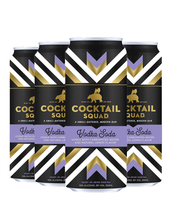 Cocktail Squad Vodka Soda (4 Pack)