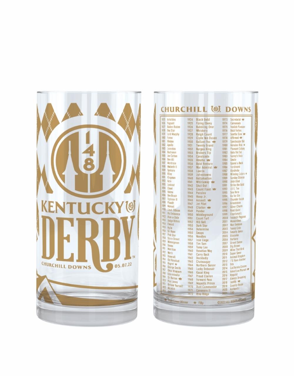 2022 Kentucky Derby Gold Mint Julep Glass - Suppressed SKU