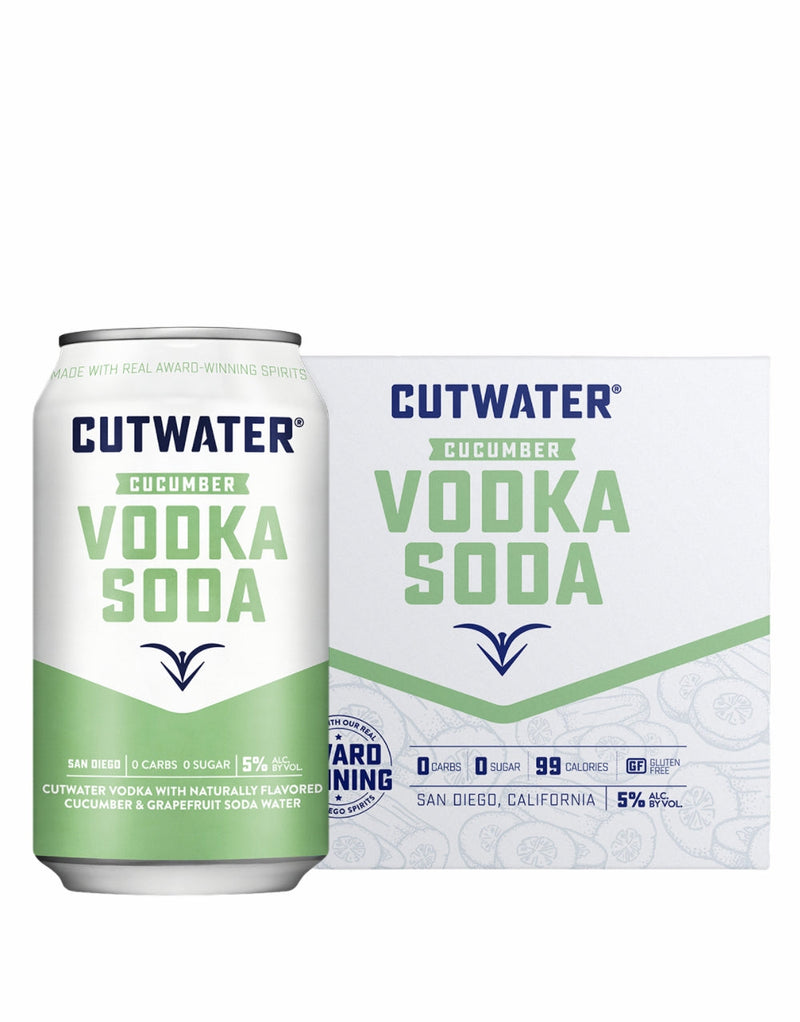 Cutwater Cucumber Vodka Soda Can (4 pack)