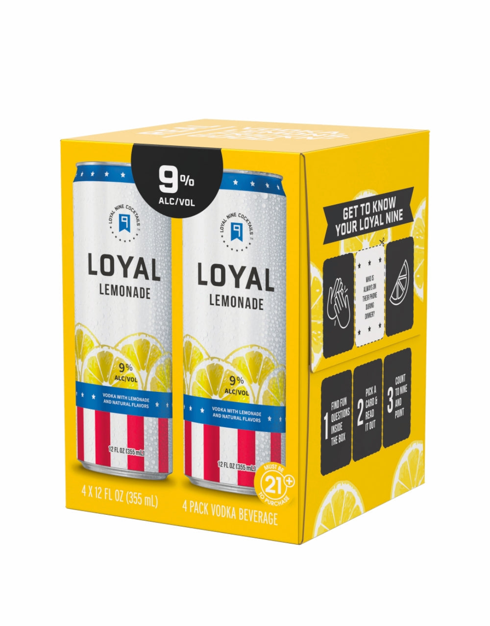 Loyal 9 Lemonade Cocktail (12 Pack)