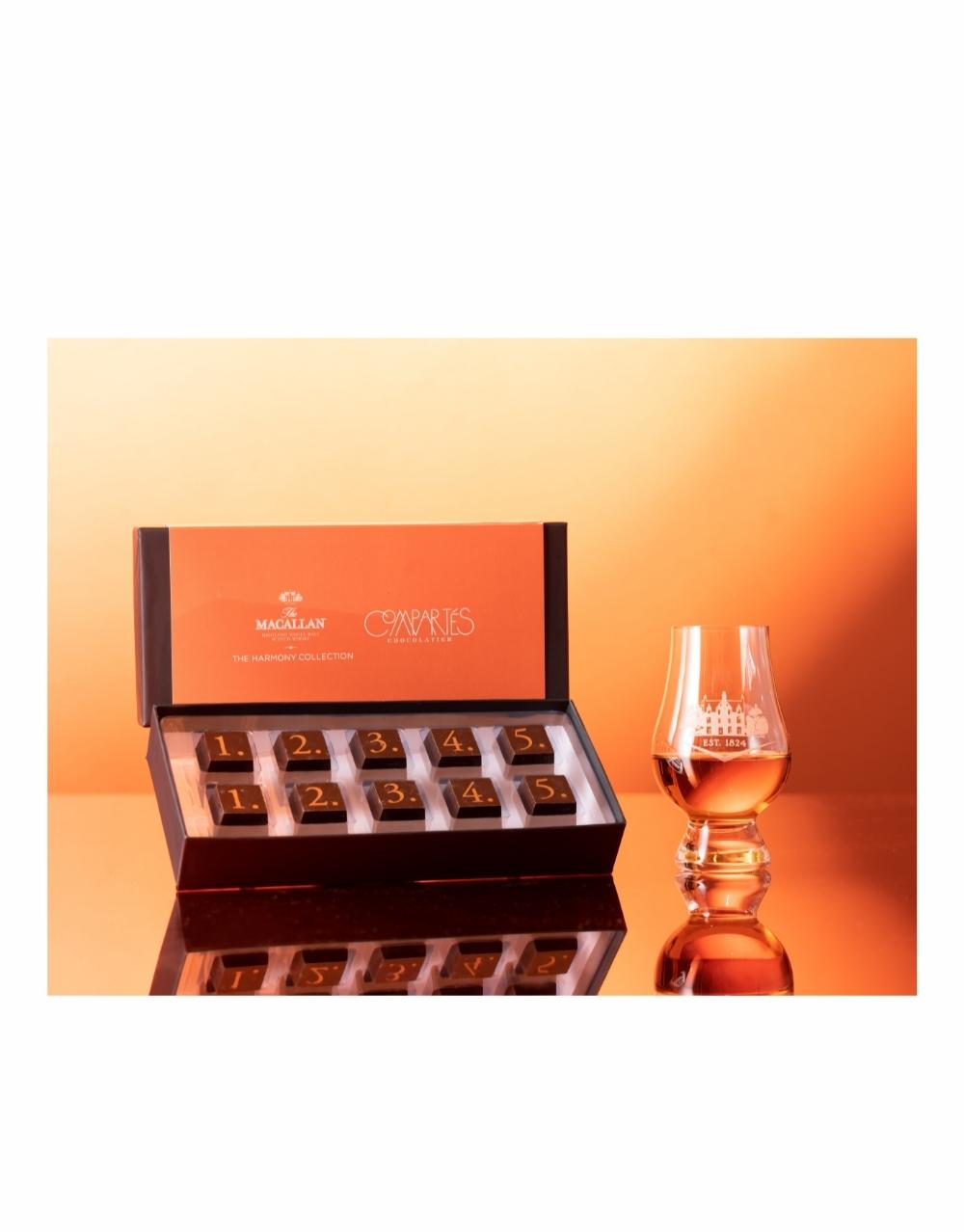 The Macallan Harmony Collection: Rich Cacao X Compartés Chocolate Pairing Kit