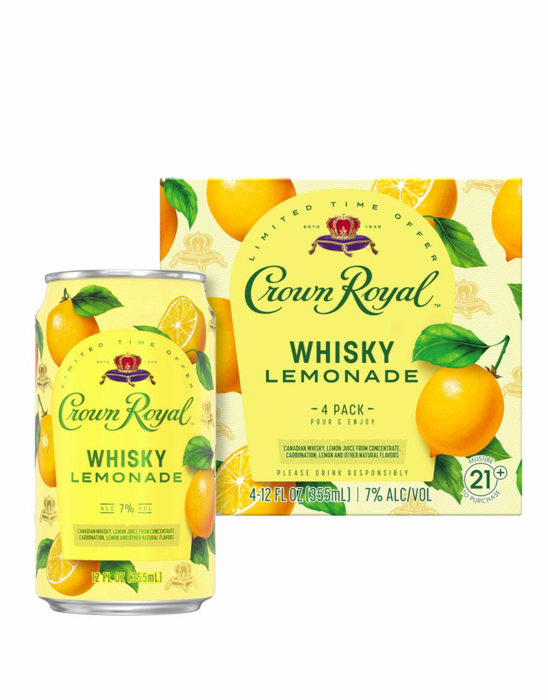 Crown Royal Whisky Lemonade Cocktail (12 Pack)