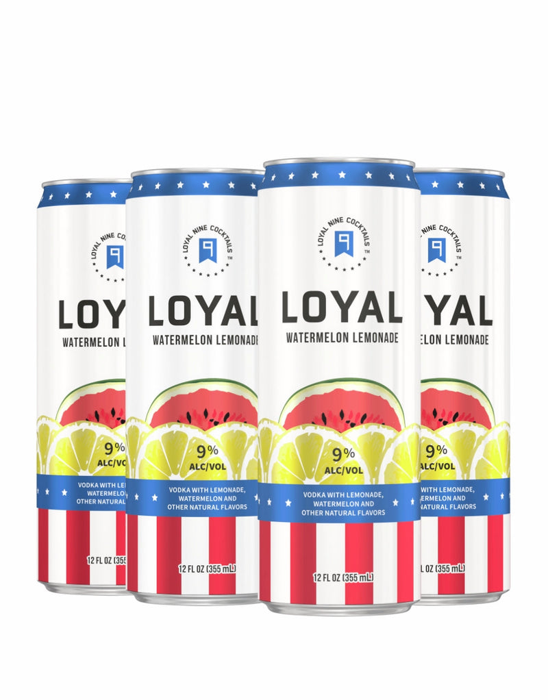 Loyal 9 Watermelon Lemonade Cocktail (4 Pack)