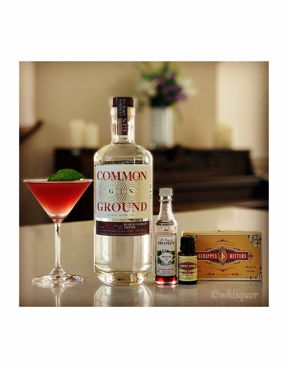Common Ground Spirits Recipe 02: Black Currant and Thyme Gin