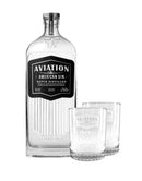Aviation American Gin with Rolf Aviation Gin Branded Glasses